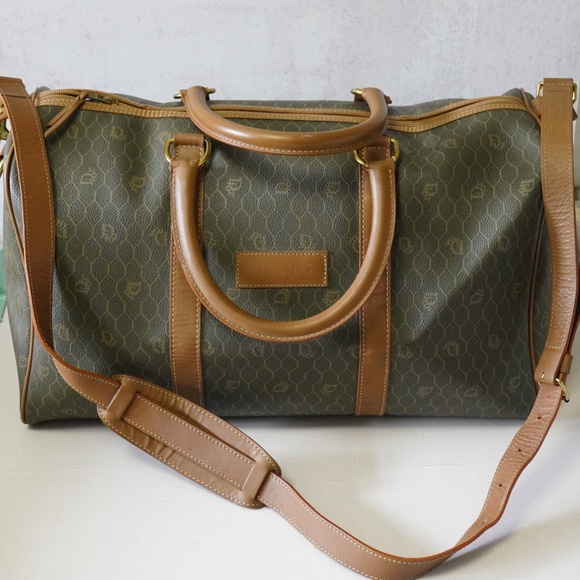 Dior Handbags - Vintage Dior Honeycomb Weekender Duffle Bag